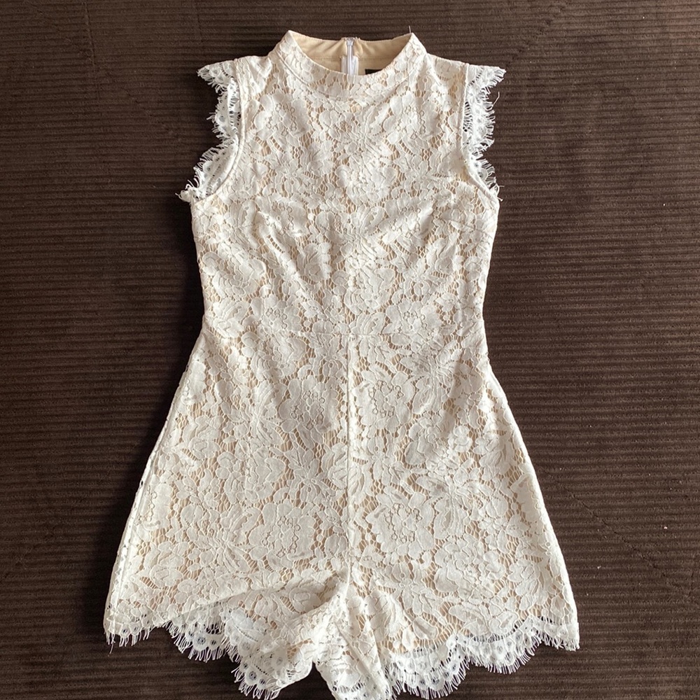 Lulus White Lace Romper
